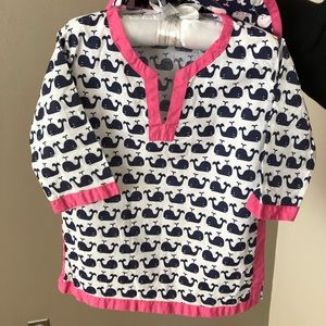 Pottery barn Kids coverup and hat